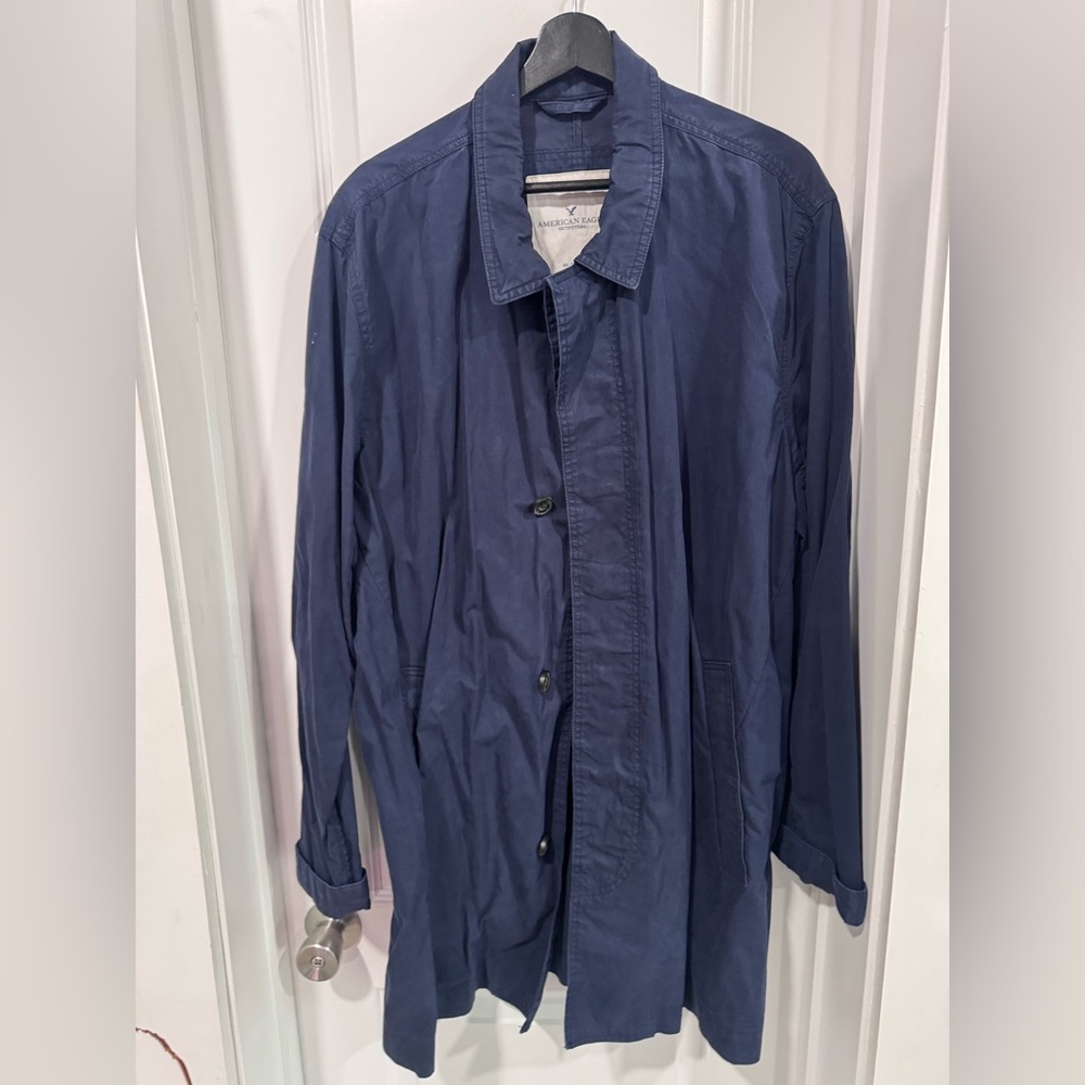 American Eagle Outfitters Navy Trench Coat